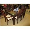 Image 1 : 9 Piece dining table & chairs - used