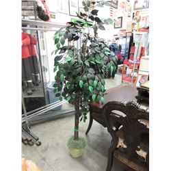 6 Foot tall imitation tree - used