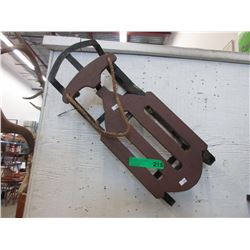 Decorative wood sled