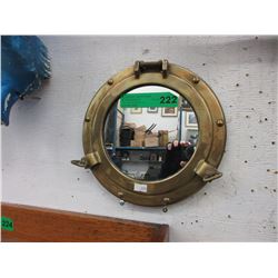 Brass "Porthole" Mirror
