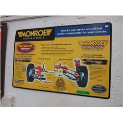 Monroe metal advertising sign