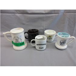 5 Collectible moustache mugs