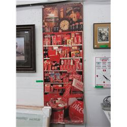 Coca Cola cardboard wall sign