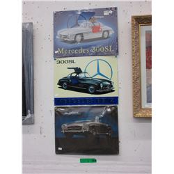 3 New Mercedes tin signs