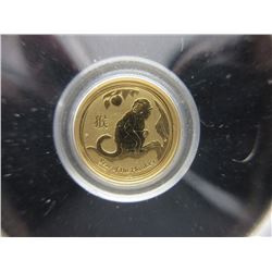 2016 Year of the Monkey Perth Mint .999 Gold Coin