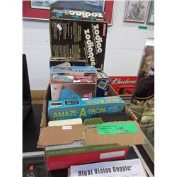 Box of vintage games - some handheld