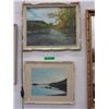 Image 1 : Framed pastel & paint on board