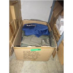 Case of new vinyl rain jackets