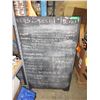 Image 1 : Large used chalkboard with easel back