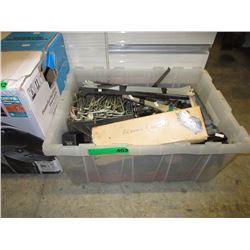 Brackets & peg board hooks - used