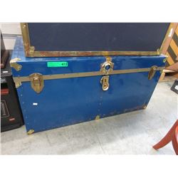 Used metal sided trunk & contents