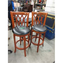 2 x 29" swivel bar stools - used