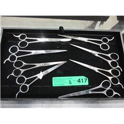 8 Pairs of used hair scissors