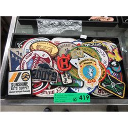 60 Assorted new & used patches