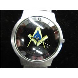 Used watch with Masonic emblem on face