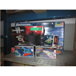 6 Assorted model kits