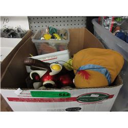 Box of used children's toys
