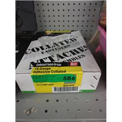 Case of new collated finish brad nails