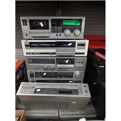 7 Sanyo & JVC stereo components - used