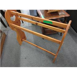 Wood blanket rack - used