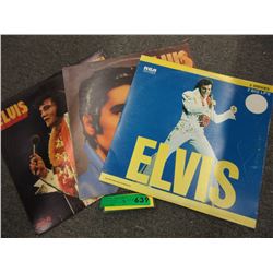 3 Elvis Presley vinyl records