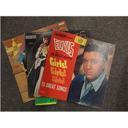3 Elvis Presley vinyl records