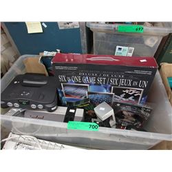 Tote of used games, consoles & more