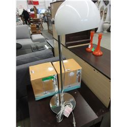 3 New table lamps with glass shades