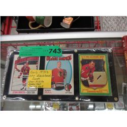 1970's OPC Black Hawk trading cards