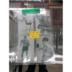 Vintage 1950's Exhibit cards - boxing