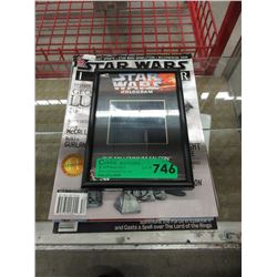 Star Wars hologram card & 9 Star Wars magazines