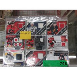 18 NHL jersey cards