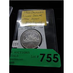 1966 Canadian Silver Dollar Coin