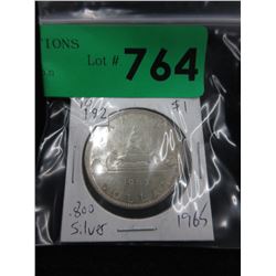 1965 Canadian Silver Dollar Coin