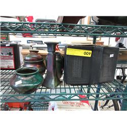 Vases, heater & miter box - used