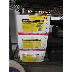 3 Cases of collated framing nails