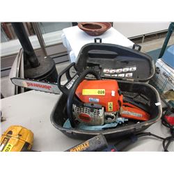 Stihl 18" gas powered chainsaw with case - used
