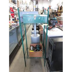 2 Tier metal shelf - used
