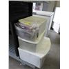 Image 1 : 3 Used plastic drawers