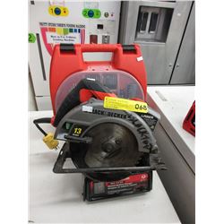 Battery charger, circular saw & bits - used
