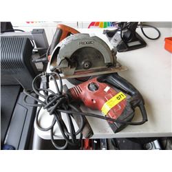 Electric impact driver & circular saw - used