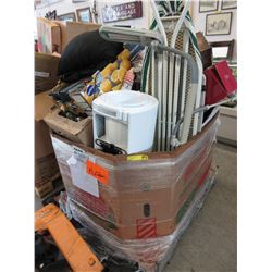 Skid of used household goods