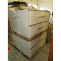 Skid of office desk drawers
