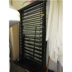 3 Metal patio railing sections - used