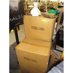 8 Cases of unglazed pottery vases