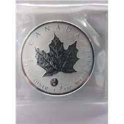 Silver 2016 Canadian "Yin Yang" Maple Leaf Coin
