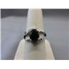 Image 1 : Garnet Cocktail Ring Set With 2 Shoulder Diamonds