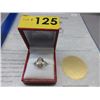 Image 2 : Oval Checkerboard Cut Citrine & Diamond Ring