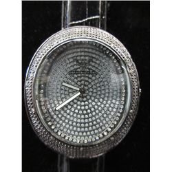 New - "Diamond King" Watch Set With 10 Diamonds