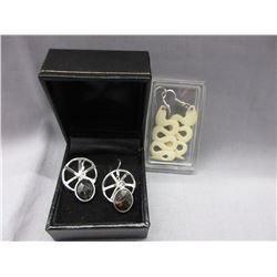 2 Pairs of .925 Silver Earrings